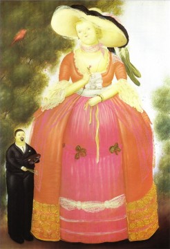 Fernando Botero Werke - Selbstbildnis mit Madame Pompadour Fernando Botero